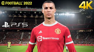 eFootball PES 2022 Version 090  Man United vs Barcelona  PS5 Next Gen Gameplay  4K [upl. by Aniteb]