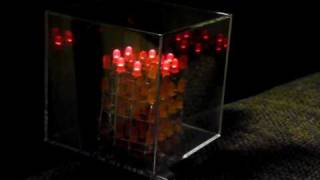 interactive arduino 4x4x4 led cube [upl. by Edelson]