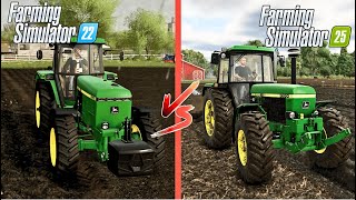 Farming Simulator 2025 VS Farming Simulator 2022  Direct Comparison [upl. by Sinnard]