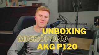 UNBOXING  REVIEW  Micrófono AKG P120 ¿SÍ o NO [upl. by Llirret]