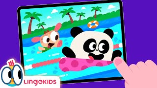 RACE in the POOL 🏊‍♀️🌟  Sports Games for Kids  Lingokids [upl. by Oliric]