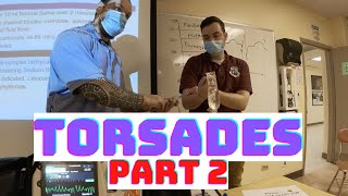 How to diagnose Torsades de Pointes TdP on the EKG and treat Polymorphic VTach Part 2 [upl. by Niamreg728]