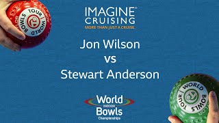 World Indoor Bowls Championship 2024 Jon Wilson vs Stewart Anderson  Day 12 Match 4 [upl. by Nirek]