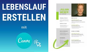 Lebenslauf schreiben online mit kostenlosen Vorlagen von Canva ✍ in 15 Min [upl. by Ashman]