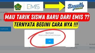 Cara Input Siswa Dari Emis Ke Dapodik  Mudah  DAPODIK 2025 [upl. by Etteragram]