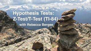 50Hypothesis Tests ZTestTTest TI84 [upl. by Reade]