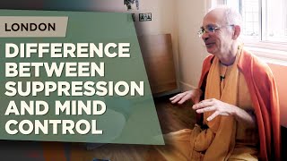 20160208  Difference between suppression and mind control London  Bhakti Vijnana Goswami [upl. by Aidnis510]