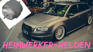 Audi A4 B7 Geräusch Motorlager Wechseln [upl. by Drofnil]