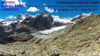 Fellaria glacier timelapse 2017 4k [upl. by Okramed]