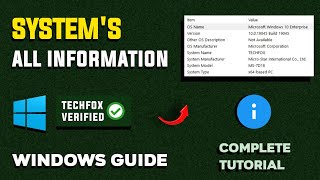 How to View System Information in Windows  Full Guide [upl. by Rumpf376]