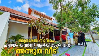 ലളിതം അതി മനോഹരം കാഴ്ചകൾ നിറച്ച് ആർകിടെക്റ്റിൻ്റെ പെർഫെക്റ്റ് വീട് Tropical home  home tour [upl. by Adriel240]