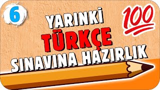 YARINKİ TÜRKÇE SINAVINA HAZIRLIK ✍🏻 6 SINIF [upl. by Ayomat]