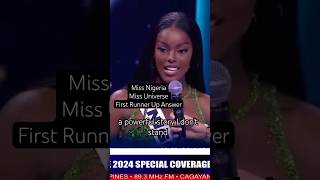 Miss Universe First Runner Up Question and Answer fyp shorts shortsfeed shortsviral nigeria [upl. by Gibbon]