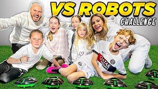 SURVIVING 10 FOOTBALL ROBOTS…WINNER TAKES ALL 😳🤖🤑 [upl. by Anileuqcaj]