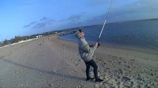 Surfcasting 03 Lagoa De Óbidos  Pescaria Com alguma actividade 022017 [upl. by Oilime]