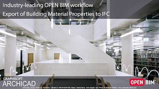 ARCHICAD 22  Export of Building Material Properties to IFC [upl. by Ailehpo536]