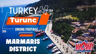 Drone Footage Birds Eye View of Turkey Turunc Relaxation Film With Peaceful Music [upl. by Clim]