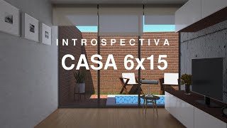 PLANO DE CASA MODERNA 6x15  con alberca [upl. by Innaig]