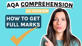 AQA Biology AS version How to get 15 marks on the COMPREHENSION [upl. by Selhorst147]