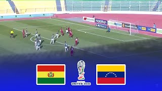 BOLIVIA VS VENEZUELA • ELIMINATORIAS CONMEBOL MUNDIAL 2026 • PARTIDO COMPLETO [upl. by Cobbie]