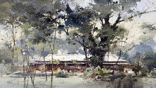 Watercolor Landscape Paintings  Artist Chien Chung Wei Taiwan  Slide Show  Part 1 [upl. by Simmonds]