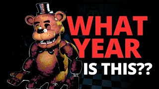 WHEN IS FNAF 1 The most IN DEPTH Guide Youll EVER Need  fnaf theory [upl. by Valida]