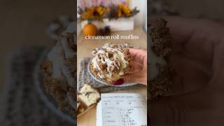 Cinnamon roll muffins easyrecipe fallrecipes recipe [upl. by Schlosser]