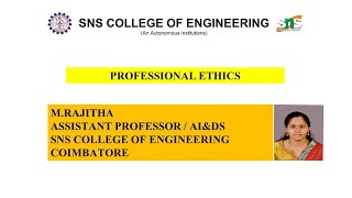 Conflict of interest  RajithaM AP AI ampDS  SNS INSTITUTIONS [upl. by Morganne]