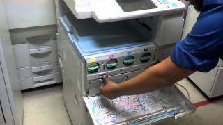 Removing Waste Toner From Ricoh MP C2550 C2050 C2051 C2551 [upl. by Akena758]