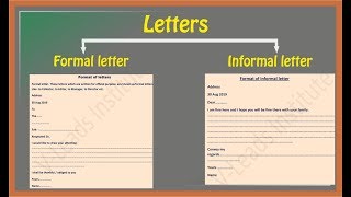 How to write letters  Formal letter  Informal letter [upl. by Amador922]