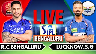 IPL 2024 Live RCB vs LGS Live Match  IPL Live Score amp Commentary  Bangalore vs Lucknow Live Match [upl. by Jenine939]