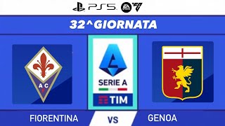 EA SPORTS FC 24 FIORENTINA VS GENOA  32 Giornata  Serie A 20232024 PS5 4K60 [upl. by Ejrog]