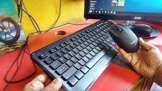 Unboxing amp Testing Wireless Keyboard amp Mouse for PC amp Laptop Targus KM001 [upl. by Delle]