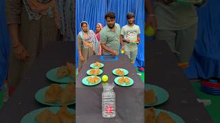 Ball roll ampEat samosa challenge game shorts [upl. by Erasaec]