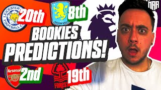 20242025 Premier League BOOKIES PREDICTIONS [upl. by Kalman]