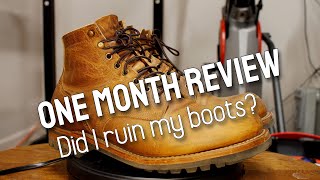 Truman Boot Co Natural Cypress boots 1 Month Review [upl. by Barbuto576]