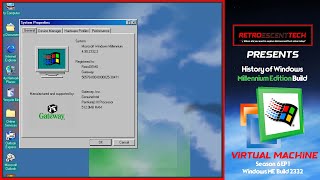 RetroescentTech VM Series Season 6 EP1  Windows ME Build 2332  Windows ME History Build [upl. by Nanerb]