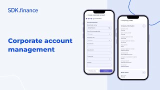 Corporate account management  SDKfinance FinTech Platform [upl. by Ecarg]