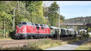 MEH V200 033 with special train through Ennepetal amp RemscheidLüttringhausen 61024 [upl. by Ancalin]