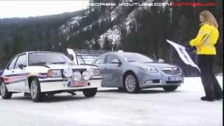 Snow Race Opel Insigna 4x4 VS Opel Ascona Rally [upl. by Adnilav]