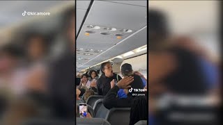 Unruly passenger removed from Frontier flight [upl. by Henrie]