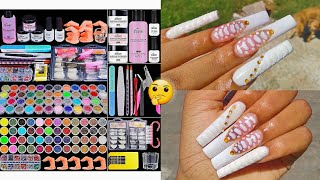 48 colors amazon beginner acrylic nail kit ft cooserry nails [upl. by Neicul771]