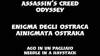 AC Odyssey  OstracaOstraka Location Ago in un PagliaioNeedle in a Haystack [upl. by Llatsyrk225]