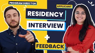 MOCK RESIDENCY INTERVIEW with a Real Applicant  Residency Interview Questions and Answers [upl. by Dnomsed611]