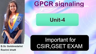 GPCR signaling Cell signaling UNIT4 CSIR NET EXAM [upl. by Khosrow]