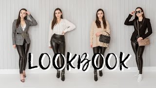 LEATHER LEGGINGS OUTFITS  10 Simple Outfit Ideas amp How to Style ✨ LOOKBOOK ✨ [upl. by Uhsoj]