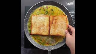 Cheesy Bread Omelette Sandwich  Egg Omelet Sandwich Recipe Quick amp Easy Breakfast Recipe  10 Min [upl. by Kinelski]