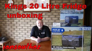 UNBOXING the KINGS 20L FRIDGE [upl. by Eimarej]