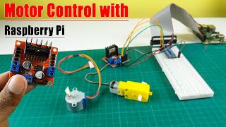 Motor control with Raspberry Pi  L298N motor driver with Raspberry Pi [upl. by Ieluuk]