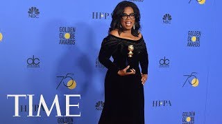 Oprah’s Powerful Golden Globes Speech Honors Women Of MeToo Movement Acknowledges The Press  TIME [upl. by Tonia]